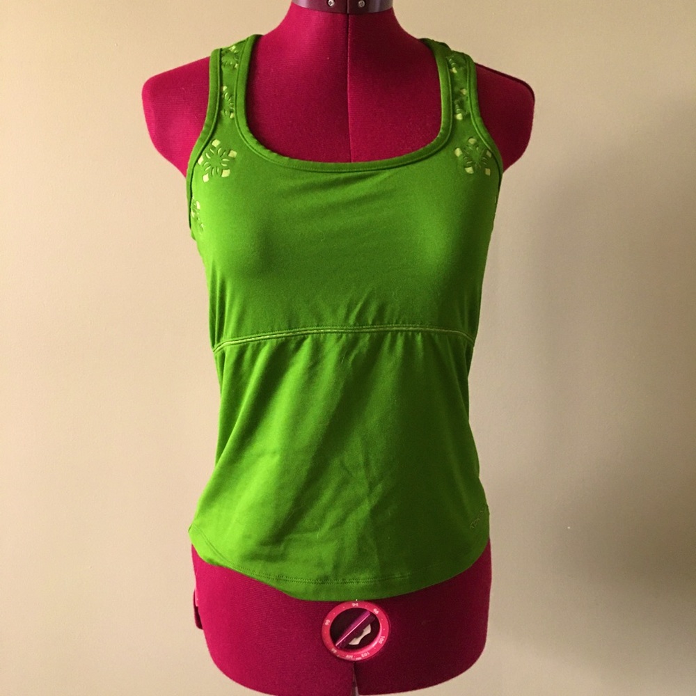 Green tank top